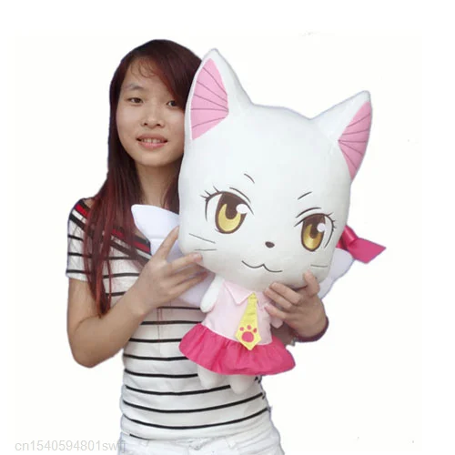 kf Hc3ec9f4f69aa4554bd5063e51e067e43I Cute Fairy Tail Carla Plush Toy Happy Charles Soft Stuffed Plushie Toys Anime Cartoom Pillow For - Fairy Tail Shop
