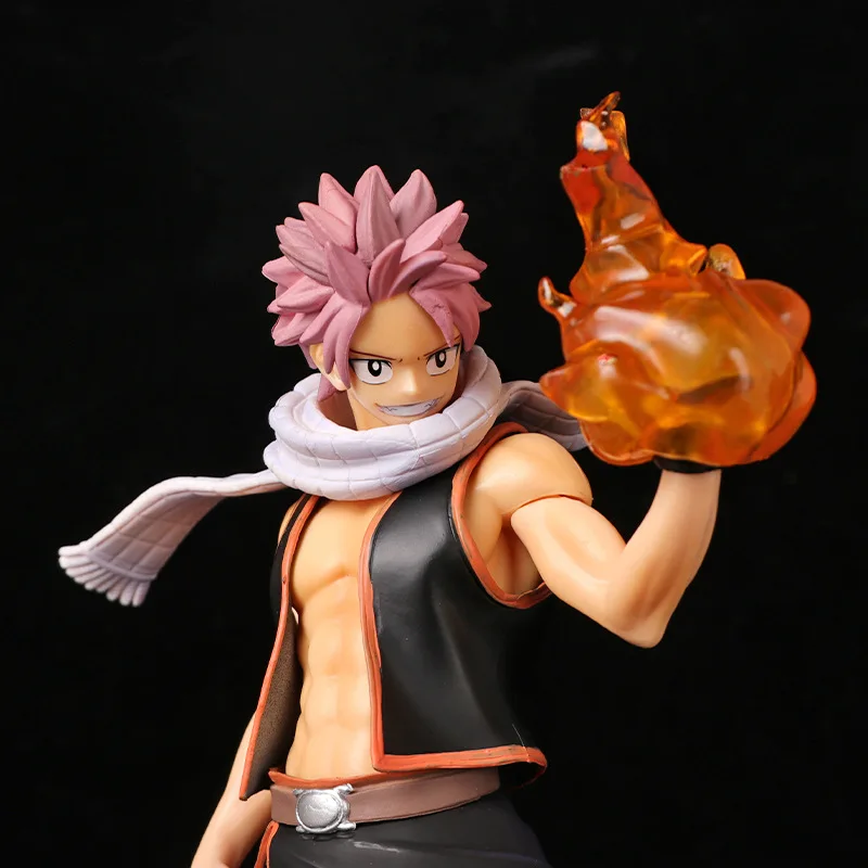kf S26f08e2859fb4fe6a9050a40ac78dfdbT 23CM Anime FAIRY TAIL Etherious Natsu Dragneel Replacement Hand Flame Special Effects Part Standing Model Toy - Fairy Tail Shop