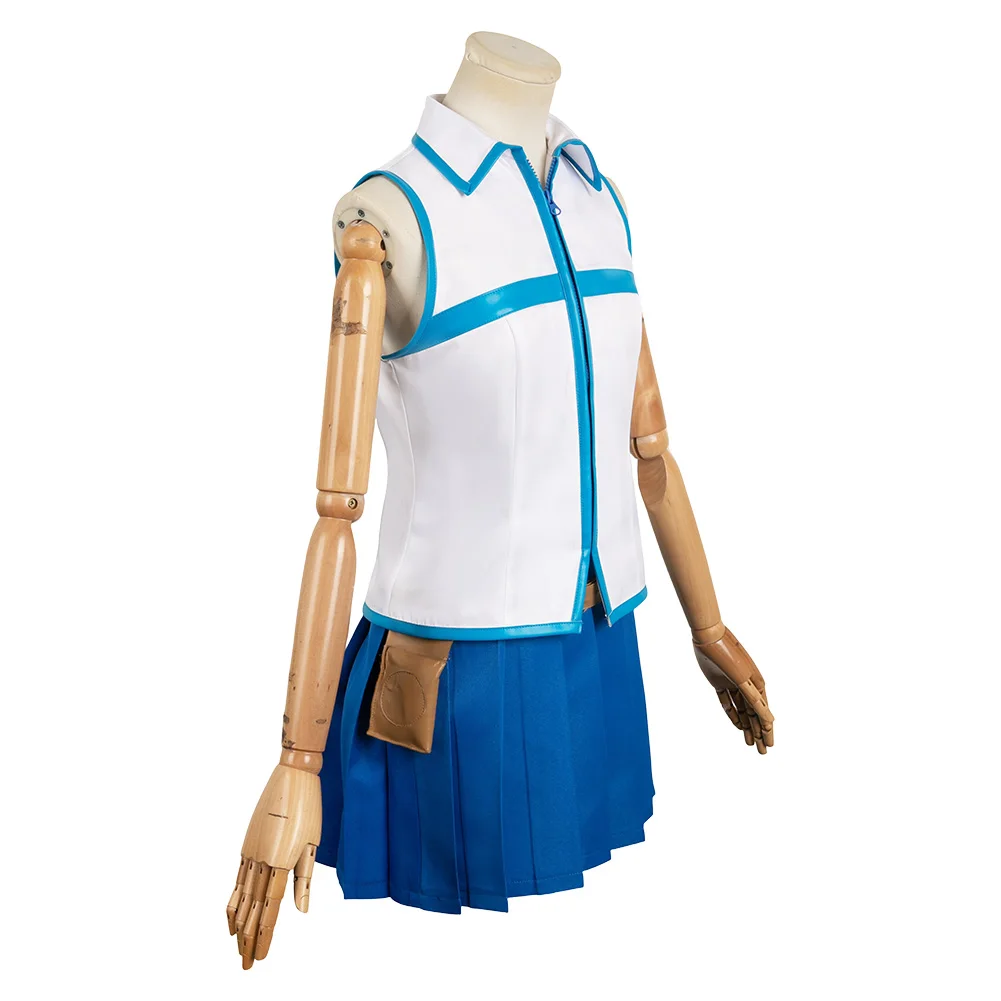 kf S411ea47ed6e24b23b97f63f27fa9e013l Fantasy Lucy Fairy Cosplay Tail Costume Headwear Vest Skirt Women Girls Anime Role Play Outfits Halloween - Fairy Tail Shop