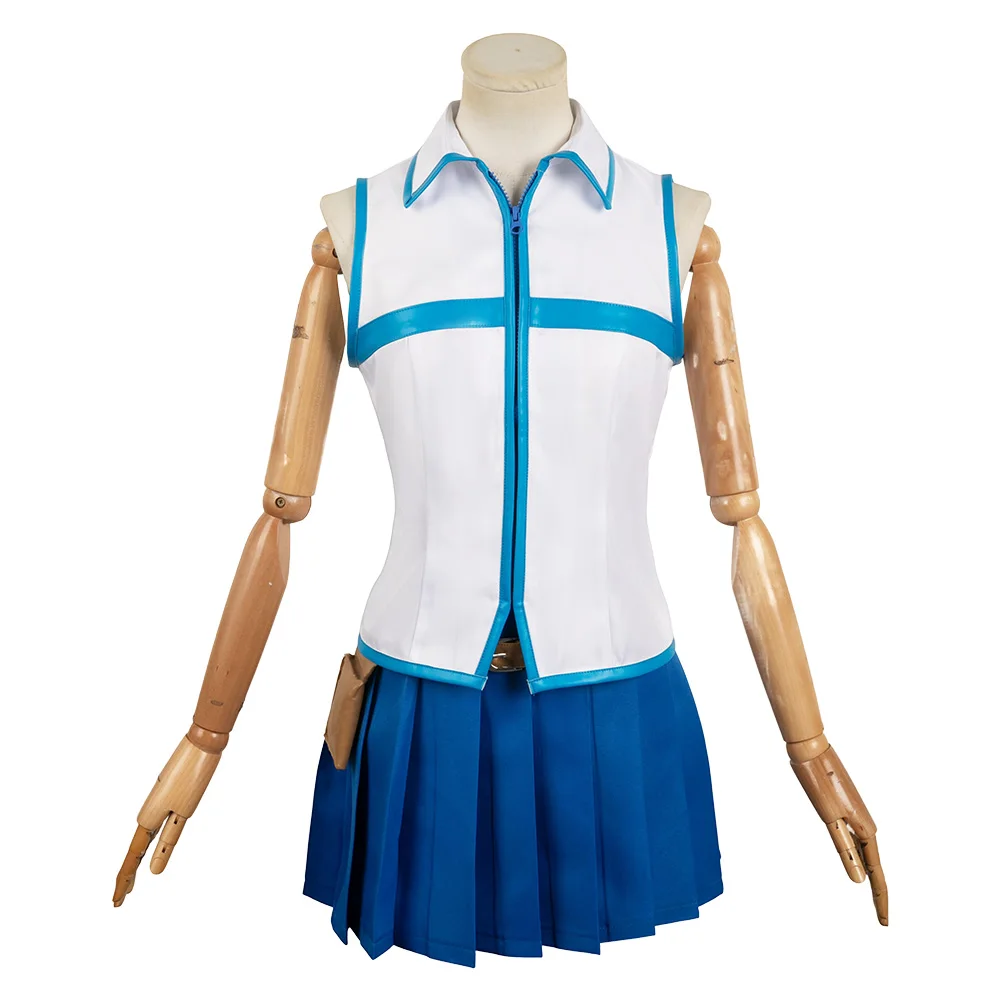 kf S65cd5a3377ab4cde8e23f1bea14840f2M Fantasy Lucy Fairy Cosplay Tail Costume Headwear Vest Skirt Women Girls Anime Role Play Outfits Halloween - Fairy Tail Shop