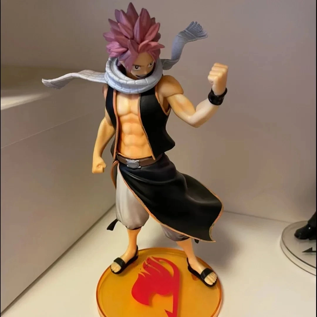 kf S754685f411a548eba7a06b34c62e2a92L 23cm Anime Fairy Tail Figure Natsu Dragneel Figure Toy Lucy Heartfilia Model For Gifts Doll - Fairy Tail Shop