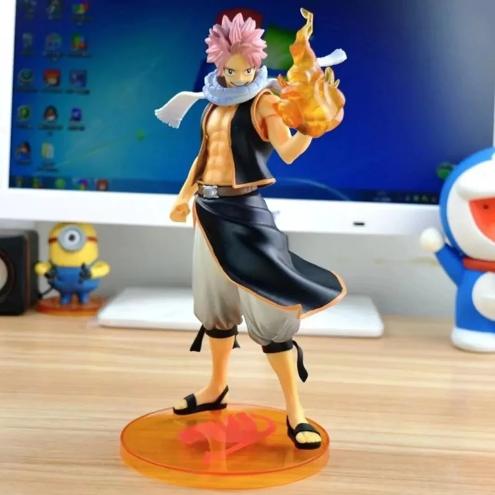 kf S9659ba81d45e423097b827e41bda5493j 23cm Anime Fairy Tail Figure Natsu Dragneel Figure Toy Lucy Heartfilia Model For Gifts Doll - Fairy Tail Shop