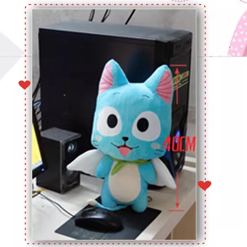 kf Sec1418aaa08d40c99b42e9bebe457eecu FAIRY TAIL Happy Anime Pillow Cartoon Doll Cushion Festival Gifts Plush Toy Stuffed Doll - Fairy Tail Shop