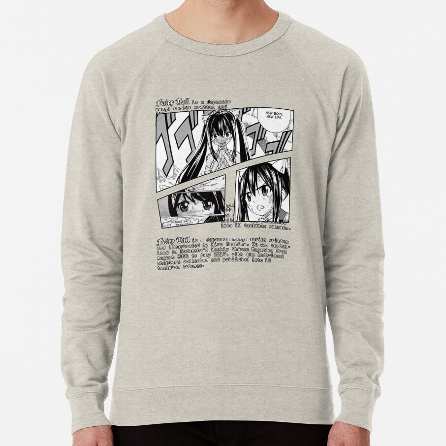 ssrcolightweight sweatshirtmensoatmeal heatherfrontsquare productx1000 bgf8f8f8 36 - Fairy Tail Shop