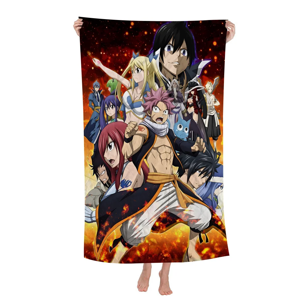 Anime Fairy Tail Microfiber Love Beach Towel