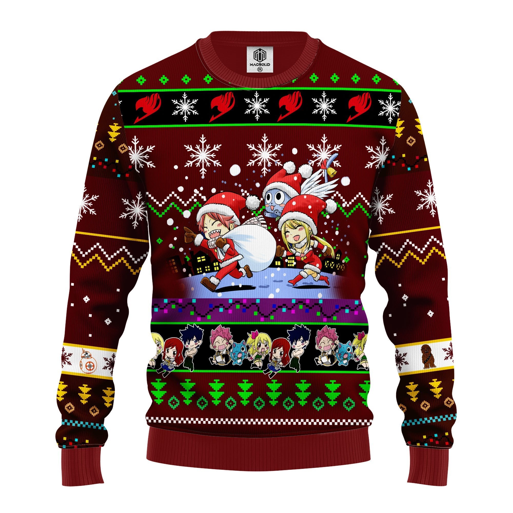 fairy tail anime christmas sweater brown 1 amazing gift idea thanksgiving gift 72p6e - Fairy Tail Shop