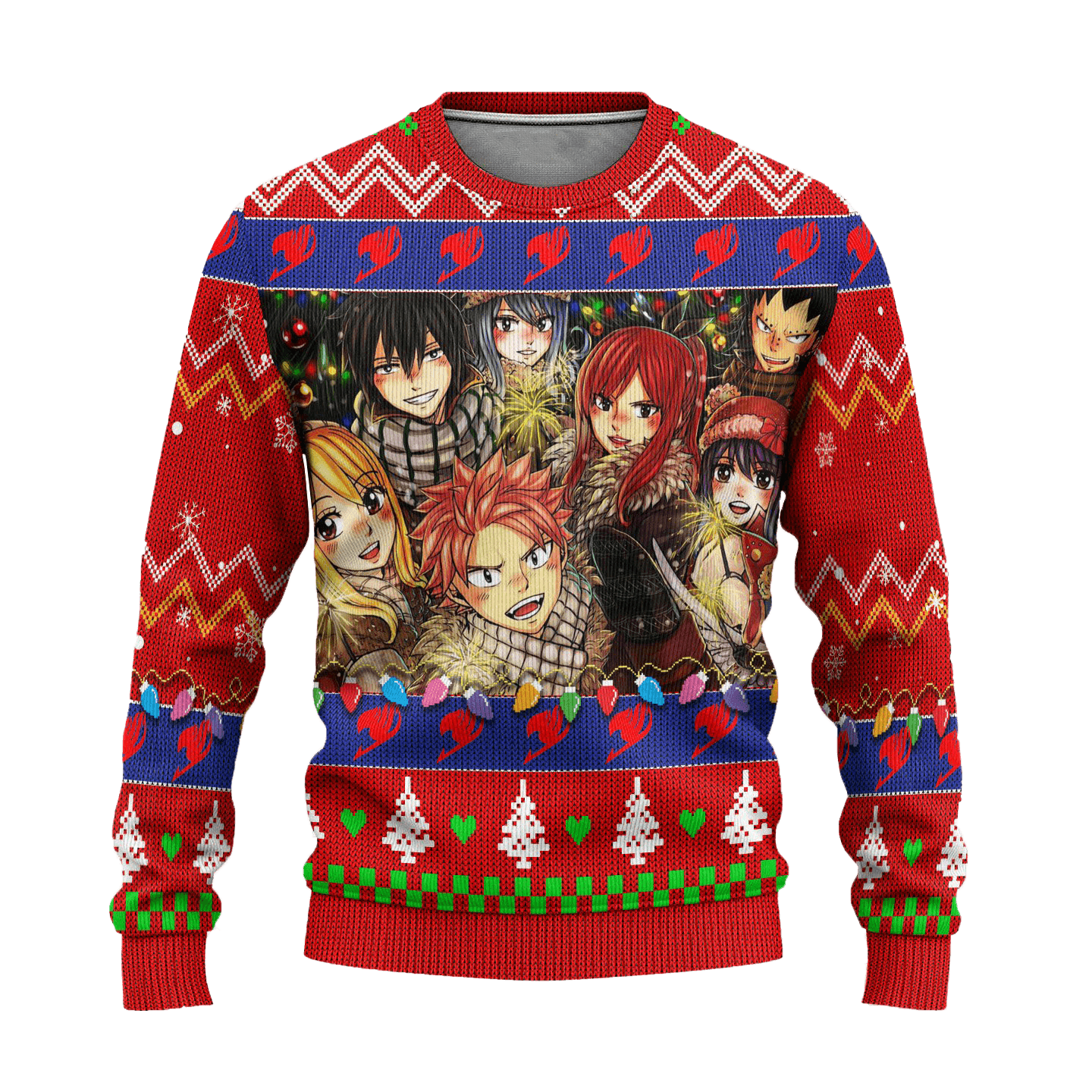 Fairy Tail Anime Custom Ugly Christmas Sweater Gift for Fans