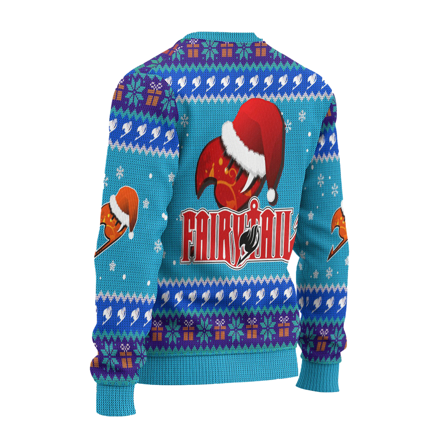 happy anime ugly christmas sweater custom fairy tail xmas gift wyt0g - Fairy Tail Shop