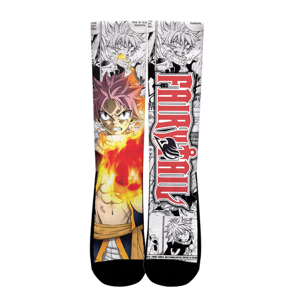 natsu dragneel socks fairy tail custom anime socks manga style - Fairy Tail Shop