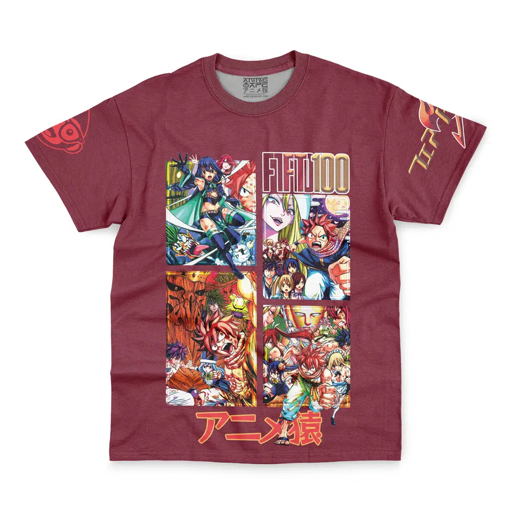 ft Streetwear T Shirt Front wrinkly - Fairy Tail Shop