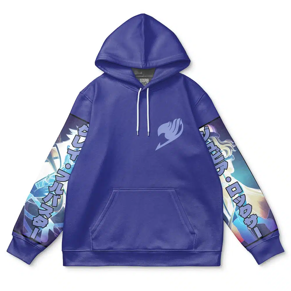 gruvia Flat Hoodie front - Fairy Tail Shop