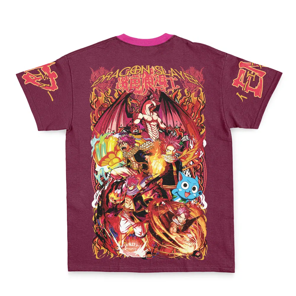 natsu Streetwear T Shirt Back - Fairy Tail Shop