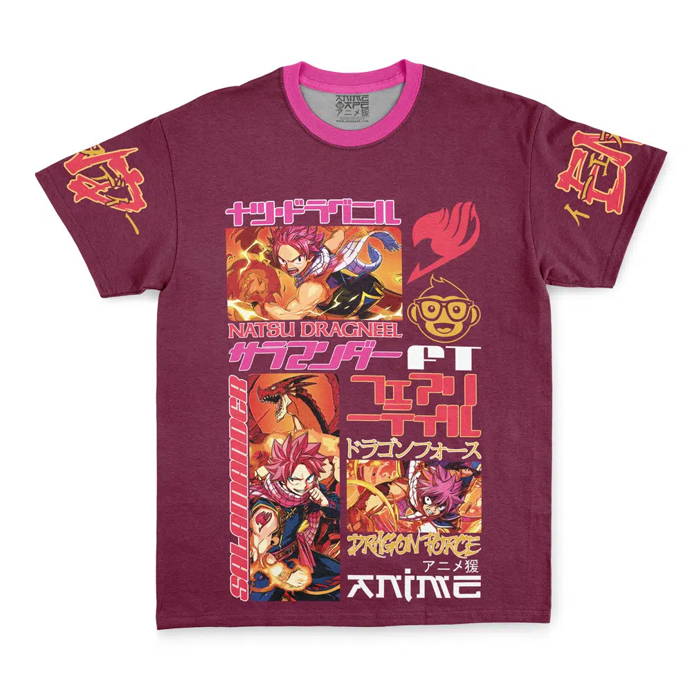 natsu Streetwear T Shirt Front - Fairy Tail Shop